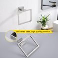 thumbnail image 4 of KOKOSIRI Bath Towel Ring Towel Hanger Bathroom Towel Holder Towel Rack Wall Mounted Stainless Steel Contemporary Style Brushed Steel B3004BR, 4 of 9