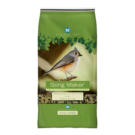 Blue Seal Song Maker Mix Premium Bird Seed -Attracts Wide Variety of Wild Birds - 8 Pound Bag - New