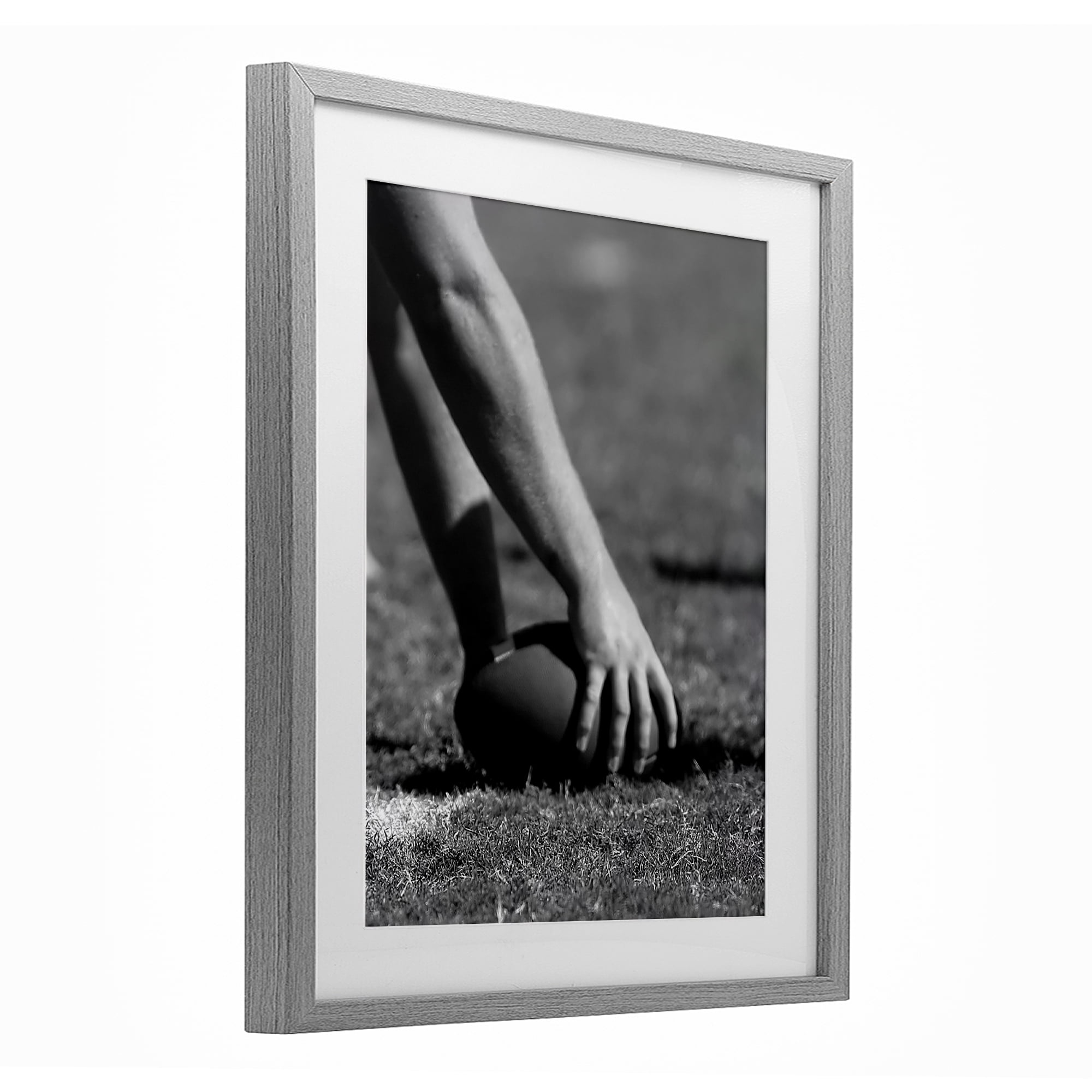 Stupell Industries Football Hike in Action Gray Framed Print Under Glass, design by Marcus Prime