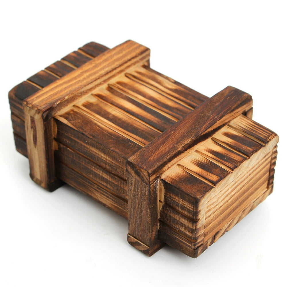 Puzzle Box Wooden Secret Mini Compartment Gift Intelligence Brain