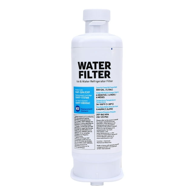 Filtre de réfrigérateur, filtre à eau du réfrigérateur Filtration de bloc de carbone facile à installer pour le remplacement