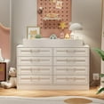 thumbnail image 3 of Danolapsi Baby Changing Dresser with 8 Drawers,Wooden Nursery Dresser with Safety Rail & Open Shelf, Changing Table Station Space-Saving Organizer, 3 of 8