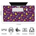 thumbnail image 5 of Long Mouse Pads for Desk,Purple Dinosaurs Dino Roar Pattern Desk Mats on Top Of Desks, Desk Mouse Pad Extra Large with 3mm Non-Slip Base and Stitched Edge for Gaming,Office,Work,Home 47.3"x23.6", 5 of 6