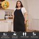 thumbnail image 2 of Delantal de chef 2 piezas talla grande delantal profesional unisex con 2 bolsillos para cocina trabajo repostería, 2 of 7