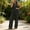 Black, variant on PWPSG Womens Stand Collar Sleeveless Half Zip Jumpsuits Contrast Stitch Wide Leg Pants with Side Entry Pockets Black XXXL