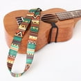 thumbnail image 4 of Ethnic Style Ukulele Strap Durable Adjustable Printing Ribbon Plastic Hook Clip-on Hawaii Guitar Belt Instrument Accessories E, 4 of 6
