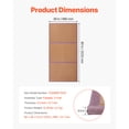 thumbnail image 2 of KFFKFF Japanese Tatami Mat, 80 x 39 in Foldable Handwoven Natural Rattan Tatami Mat, Non-Slip & Easily Cleaned Japanese Tatami Floor Mat, Summer Breathable Sleeping Mat, 2 of 9