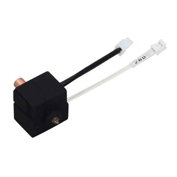 High-Performance Titanium Alloy Extruder Heating Block with Copper Throat and Hardened Steel Nozzle for Ender 3 V3 SE, Precision Thermistor for Consistent 260℃ Temperature Control, Supports