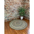 thumbnail image 4 of "Capel Rugs American Heritage 5' Round Braided Area Rug - Versatile Indoor Green Multi Rug for Living Room", 4 of 6
