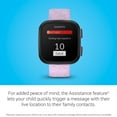 thumbnail image 5 of Garmin Bounce Kids Smartwatch Two-Way Text and Voice Messaging Location Tracking Lilac Floral, 5 of 5