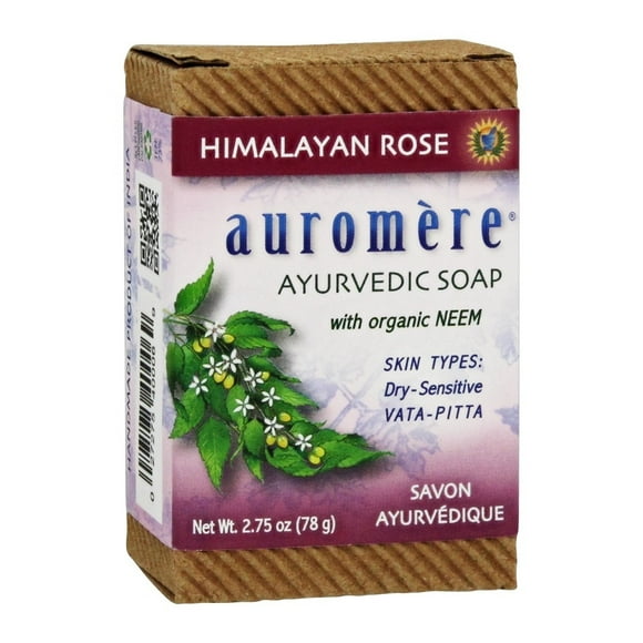 Auromere - Savon Ayurvédique à la Rose Himalayenne de Neem Bio - 2.75 oz.