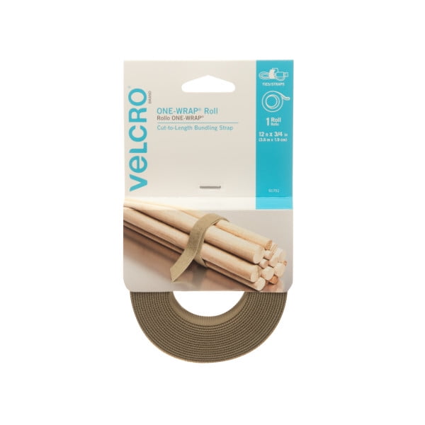 VELCRO® Brand ONEWRAP® Roll 12ft x 3/4in Roll Tan