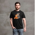 thumbnail image 4 of Cute monkey punch viral t-shirt baby monkey Japan zoo tee shirt (Small Navy Blue), 4 of 6