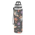 thumbnail image 2 of Shark Palm Tree Pattern Sport Water Bottle Tritan with Straw 1000ml Portable for Outdoor Daily Use, 2 of 7