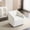 White, variant on Chenille Upholstered & 360° Swivel / Great for Reading in Home Theater
