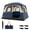 Blue, variant on Gymax 6-Person Camping Tent w/ Top Rainfly Mesh Windows Large Door Ground Stakes Black
