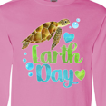 thumbnail image 4 of Inktastic Earth Day Sea Turtle and Hearts Long Sleeve T-Shirt, 4 of 5