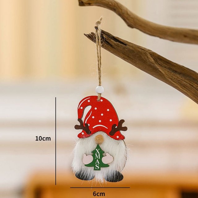 Colgante de madera de Navidad con patrón de coche de Papá Noel, adornos colgantes para árbol de Navidad, decoraciones navideñas para el hogar, regalo de Navidad, Año Nuevo 2023