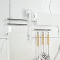 thumbnail image 4 of Travelwant Wall Mounted Towel Bar, Swivel Towel Rack SUS304 Stainless Steel Towel Bar 4-Arm Towel Hanger Space Saving Towel Racks for Bathroom, Kitchen, 4 of 7