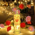 thumbnail image 6 of SATRINO Valentine's Day Pillar Candles Flameless LED Red Heart Candles Battery Operated 7.9 Inch Christmas Candle for Valentine Anniversary Wedding Home Table Decoration(Heart), 6 of 8