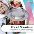 thumbnail image 6 of CHAMPS 16 in Round Easy Cleaning Stainless Steel Grill Pan, 6 of 7