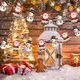thumbnail image 5 of Decoraciones navideñas de muñeco de nieve, bandera navideña, suministros para fiestas, decoración de Papá Noel, decoración de Feliz Navidad para colgar en la pared al aire libre, 5 of 5
