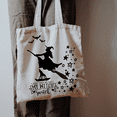 thumbnail image 6 of Set of 2 Reusable 100% Cotton Organic Reusable Canvas Shoppers bags  - Witch Magic, 6 of 11
