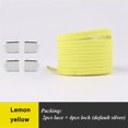 thumbnail image 1 of 1 par de cordones para zapatos sin atar, cordones elásticos, zapatillas de ocio para exteriores, cordones planos de seguridad rápida, cordones perezosos Unisex para niños y adultos, Italia Gao Jinjia LED, 1 of 2