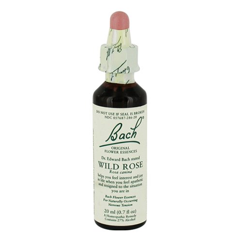 Bach Original Flower Essences For Naturally Occurring Nervous Tension, Wild Rose, 20 Ml, 6 Pack