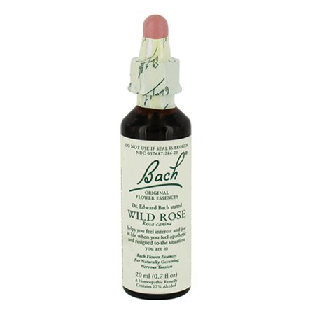 Bach Original Flower Essences For Naturally Occurring Nervous Tension, Wild Rose, 20 Ml, 2 Pack