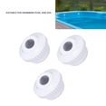 thumbnail image 3 of Jet d'Entrée à Bille, 3 Pcs Pièce de Rechange Rotative Jet d'Entrée PVC pour Piscine, 3 of 7