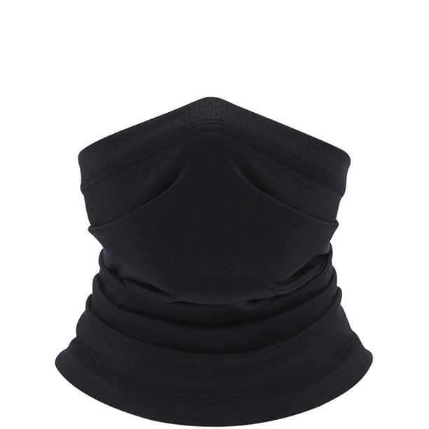 Sun UV Protection Neck Gaiter Face Bandanas Sports Balaclava, 1Black