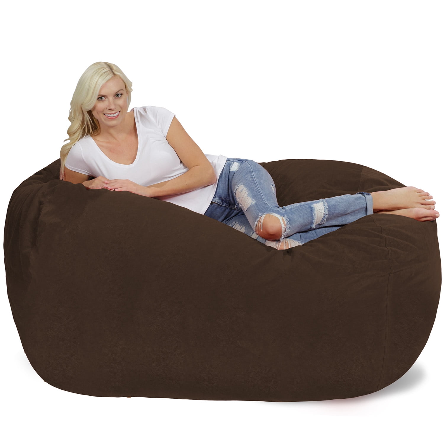 6 Ft Large Bean Bag Lounger Walmart Com