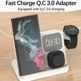 thumbnail image 4 of 6 in 1 Wireless Charging Station Compatible with Apple Multiple Devices iPhone, AirPods, and Apple Watch - Phone Wireless Charger Fast Charging with Night Lamp and Clock, 4 of 5