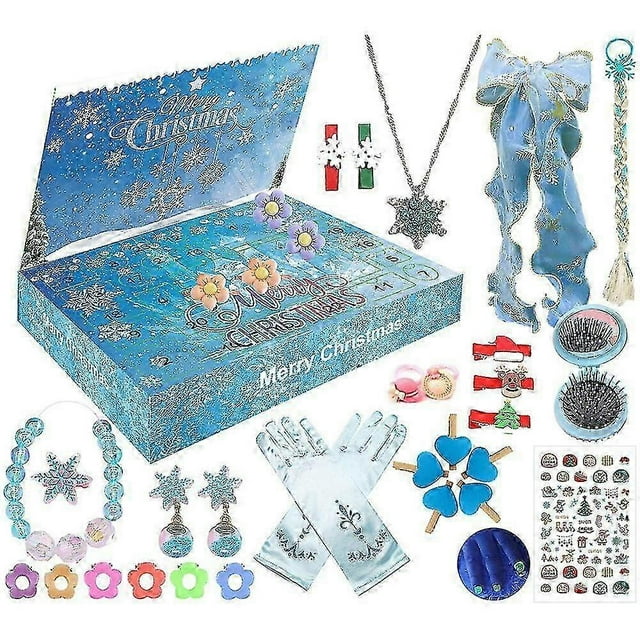 Advent Calendar Frozen 2023 Christmas Accessories Toys 24 Days Countdown Calendar Gifts