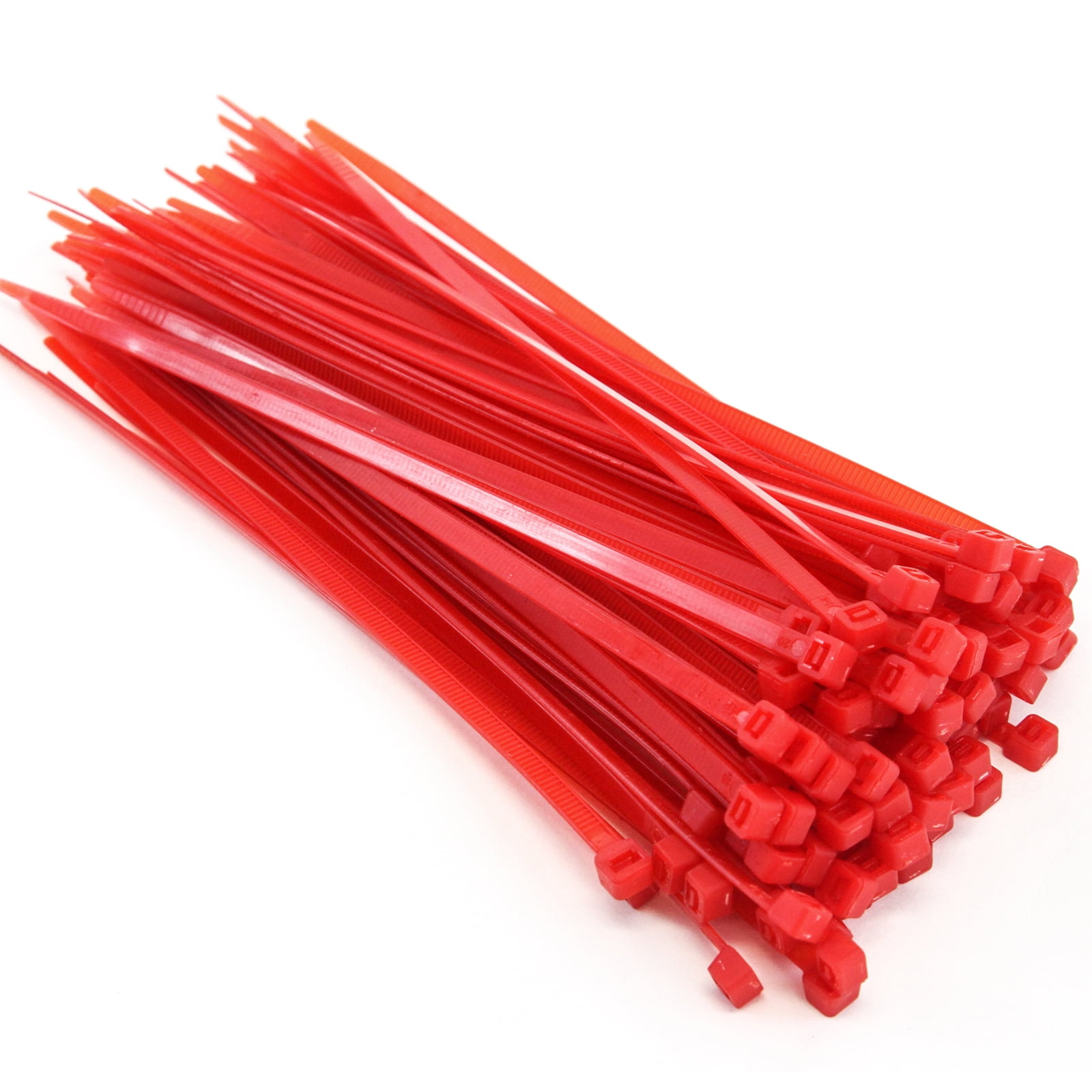 100 NAPA 14" 50 LBS NYLON WIRE CABLE ZIP TIES RED 