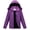 Purple, variant on Womens Athletic Jackets Female Coat Winter Outerwear Windproof Coat Waterproof Ski Jacket Snowboarding Clothes Hood Outerwear Gray