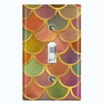 thumbnail image 1 of Metal Light Switch Plate Outlet Cover Mermaid Rainbow MER001, 1 of 13