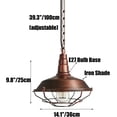 thumbnail image 5 of Seacoi Industrial Style Metal Pendant Light for Kitchen Island, Retro Farmhouse Pendant Lighting, Vintage Rustic Pendant Light Fixture, Pendant Lamp for Dining Room Warehouse Garage, 5 of 5