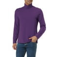 thumbnail image 4 of INSPIRE CHIC Men's Sweaters Pullover Turtle Neck Long Sleeve Stretchy Slim Fit Tops 38 Dark Purple, 4 of 7