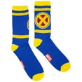 thumbnail image 5 of X-Men Yellow and Blue Symbol Crew Socks, 5 of 5