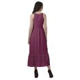 thumbnail image 4 of Moomaya Robe Longue Imprimée pour Femmes, Fente avant, Aguichant, Sans Manches, en Rayonne, Robe de Mariage, 4 of 4