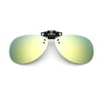 thumbnail image 2 of tooloflife Polarized Clip-On Flip Up Clip Sunglasses Polarized Lenses for Adults Unisex Yellow Green, 2 of 5