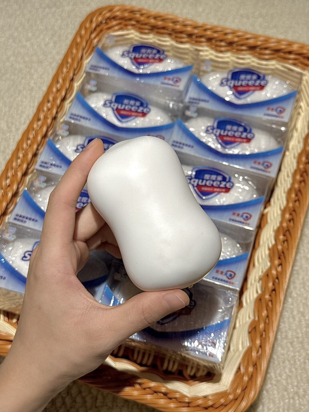 Soap Ball Stress Ball - Crunchy Round Block Filling Squeeze Ball for ASMR Sensory & Stress Relief, Anti-Anxiety Fidget Tool for Adults