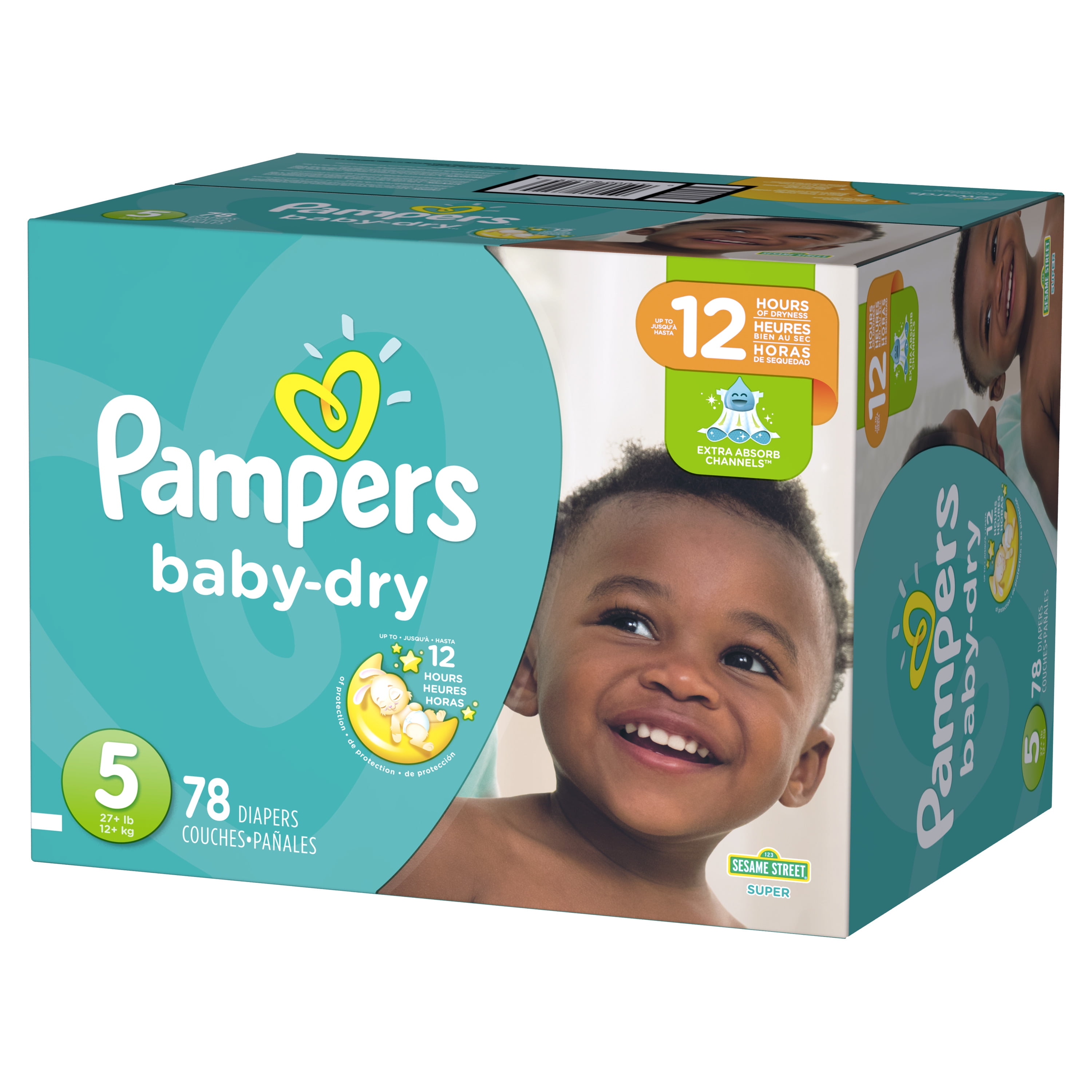 Pampers Baby-Dry Diapers Size 5 78 Count