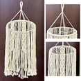 thumbnail image 4 of Cubierta para luz colgante estilo bohemio, pantalla tejida minimalista con borlas, pantalla de luz para baño, hogar, interior, regalo de inauguración, 4 of 8