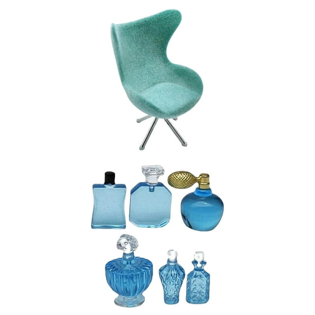 Conjunto de de Perfume en Miniatura y Adornos para el Dormitorio con Modelo de Silla