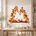 thumbnail image 5 of Maple Leaf Garland With Pumpkin on Wooden Shelf, Cozy Rustic for Nature Lovers, Autumn Harvest Decor Thanksgiving Gift Tapestry Wall Hanging for Living Room and Bedroom, 5 of 7