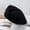 Black, variant on New autumn/winter wool solid-color beret versatile personality retro flat-top painter hat