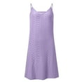 thumbnail image 6 of Atogsazn Swimsuit Cover Up for Women Crochet Hollow Out Summer V Neck Dresses Clothes 2025 Purple XL, 6 of 6